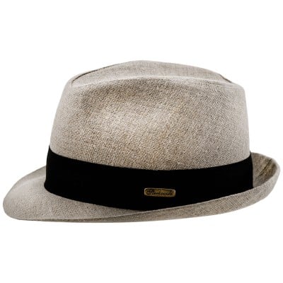 Sterkowski Sugarcane Hat, 100% Linen Fedora Hat