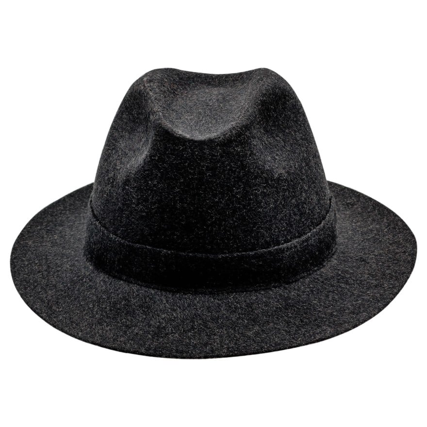 Wool cloth fedora hat wide brim classic jazz vintage boho mobster gangster crown dressy trilby formal fashion wide large brim