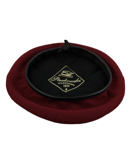 Wool cloth parachute brigade historical replica beret military Polish army sewn men's boy scout reservist large crown beatnik