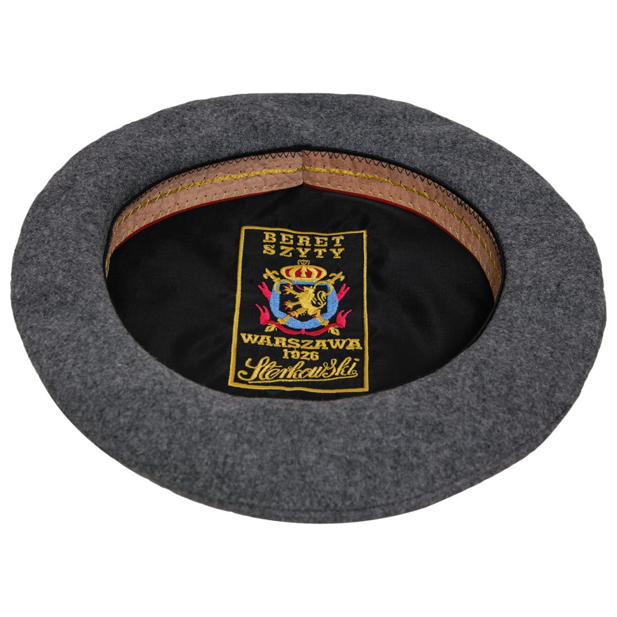 Sewn men's beret wool cloth French artist bohemian beatnik military army boy scout reservist warm winter autumn beret hat
