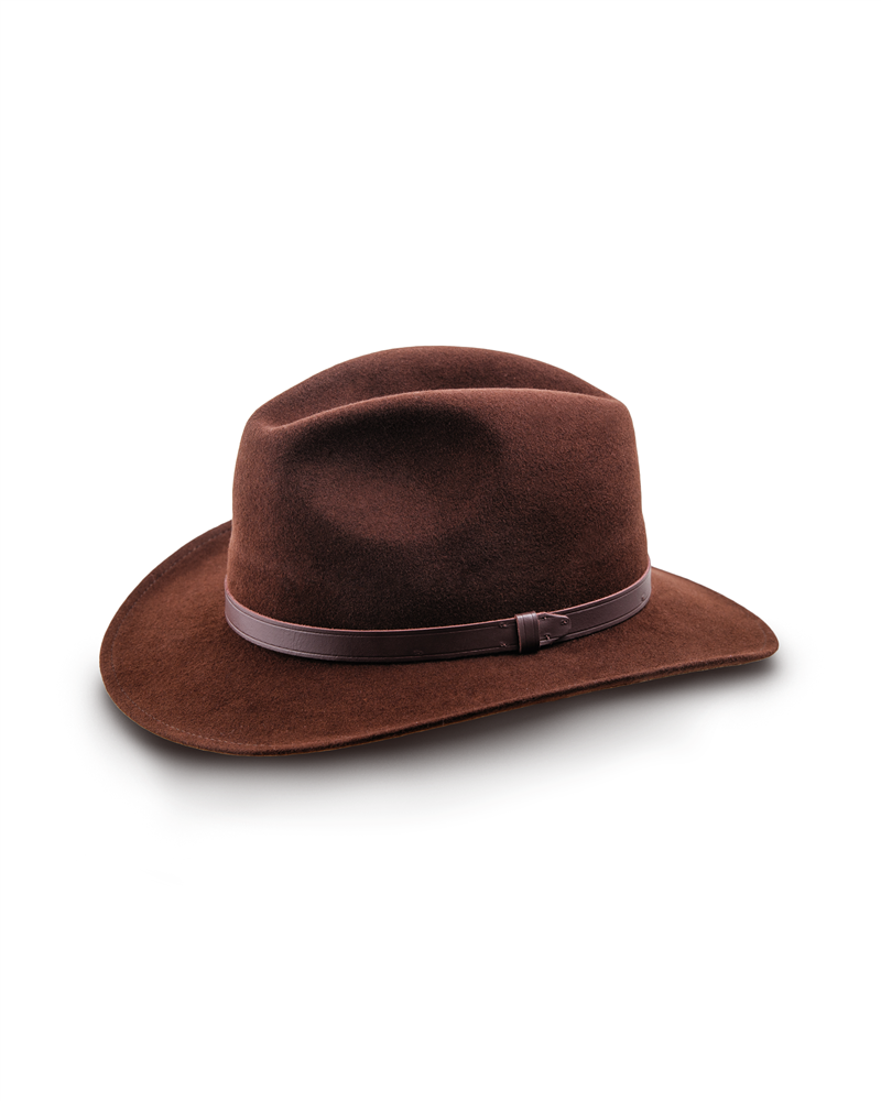 Redwood Timeless Wool Felt Fedora Wide Brim with thin  display picture 3