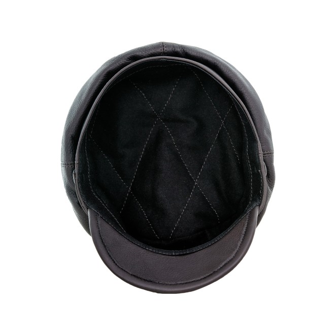 Maciejowka Model 8 - Genuine leather baseball cap. Aka breton Fiddler