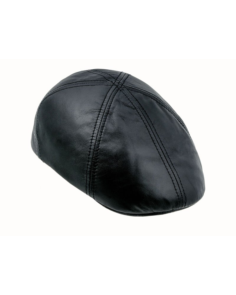 Dodger genuine leather six panels Duckbill cap with Dodger genuine leather six panels Duckbill cap with