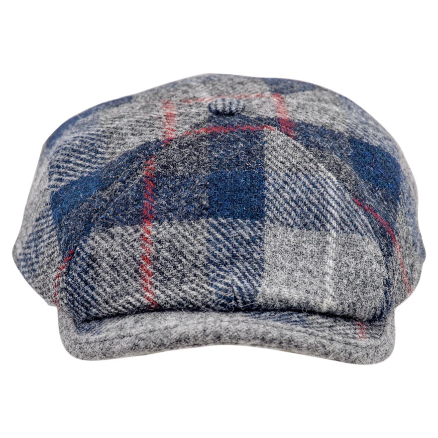 Rambler Harris Tweed four panel Applejack winter cap breathable lining