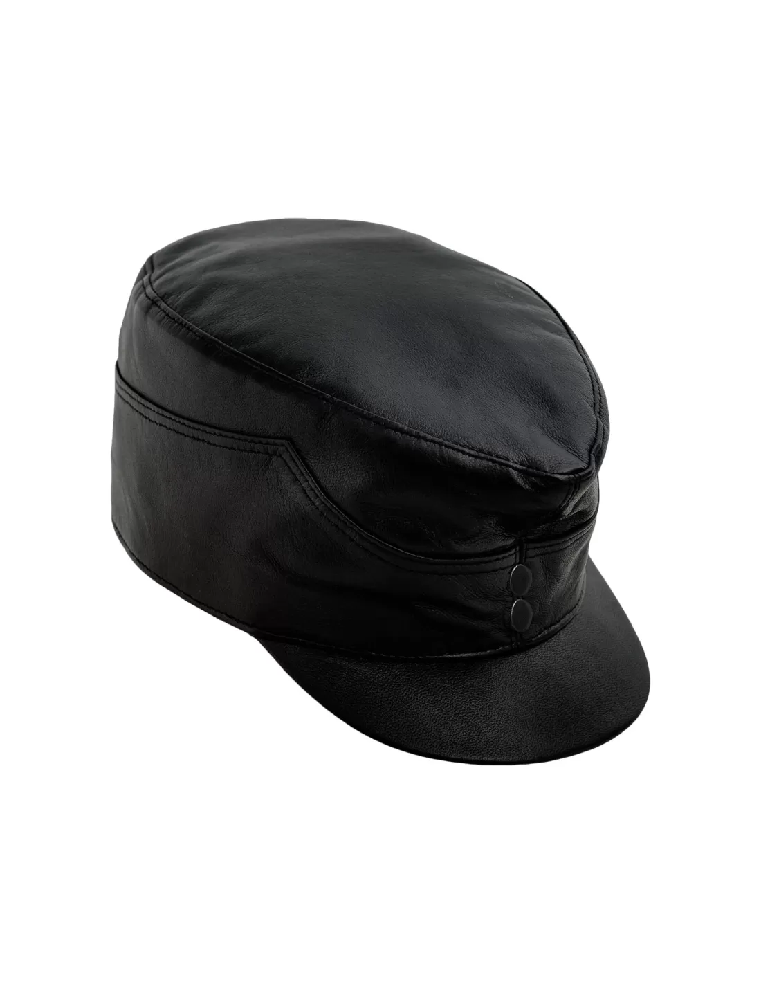 The Good Soldier Schweik (Švejk) - Genuine leather mens black caps