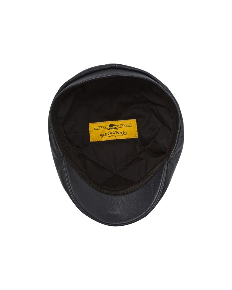 Tony - Leather Flat Cap with Timeless Design