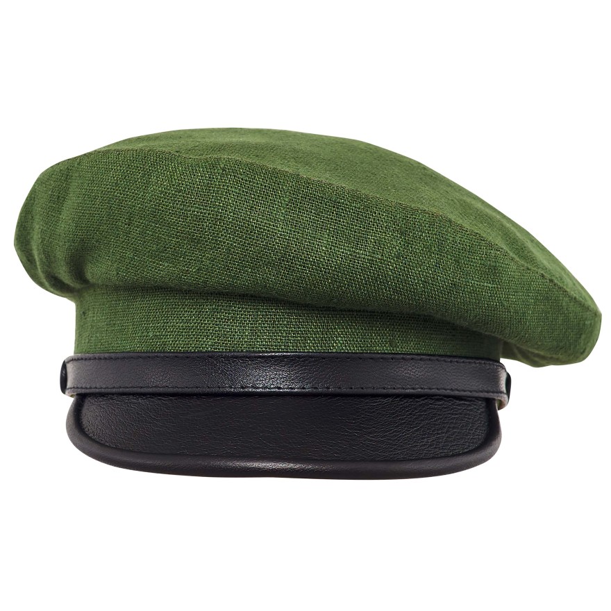 Linen natural skin visor traditional Polish summer cap lightweight airy breathable sun beach sailor merchant fleet hat
