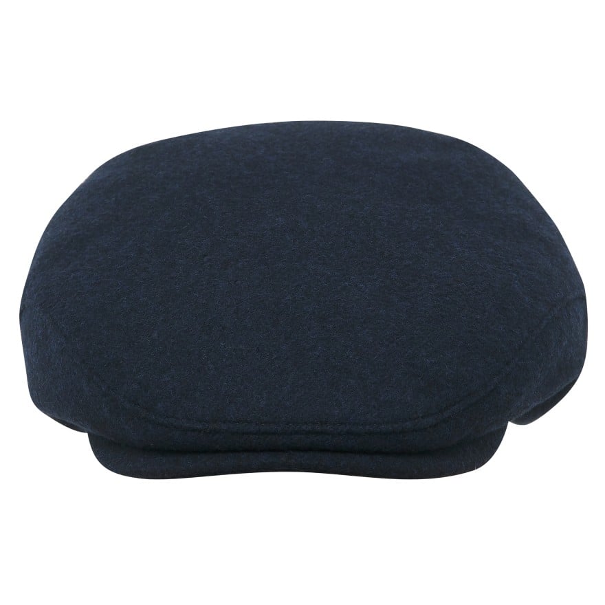 Cashmere and wool blend warm flat cap with quilted lining