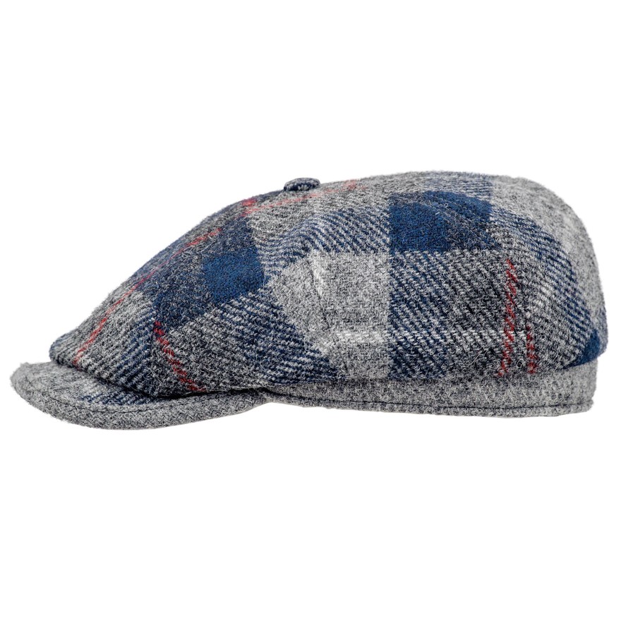 Rambler Harris Tweed four panel Applejack winter cap breathable lining