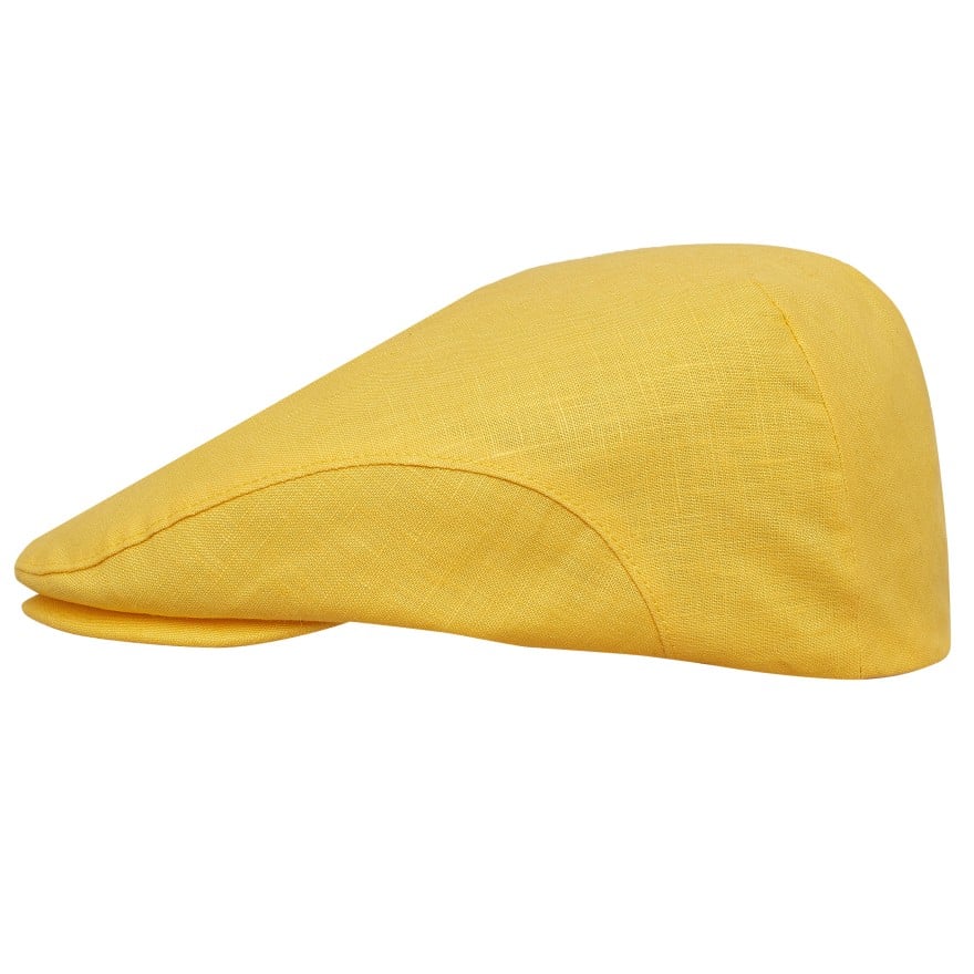 Classic summer flat cap airy lightweight linen ivy league sun hat