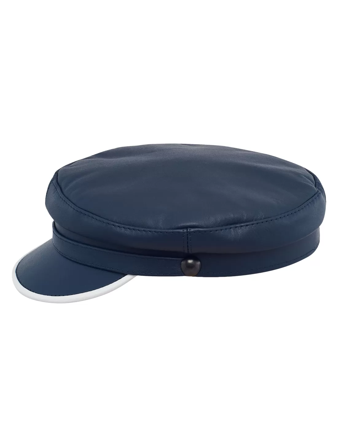 Trawler - fisherman hat, sailor cap made of 100% natural leather