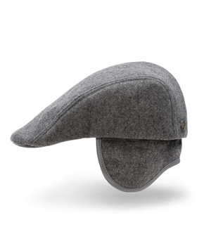Norte - winter flat cap with foldable earflap made of wool, with padded cotton lining 2