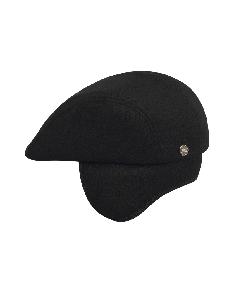 Norte - winter flat cap with foldable earflap made of wool