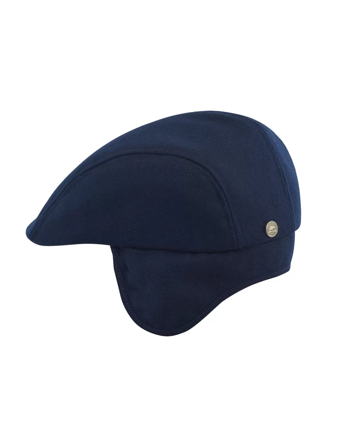 Norte - winter flat cap with foldable earflap made of wool, with padded  cotton lining