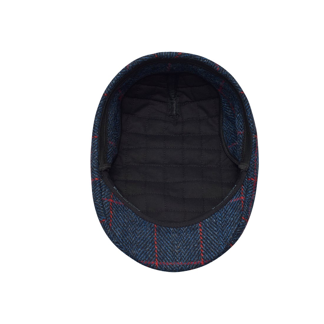 Norte - winter flat cap with foldable earflap made of wool, with padded cotton  lining