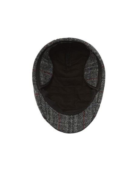 Classic Harris Tweed wool flat cap winter warm earflap hat