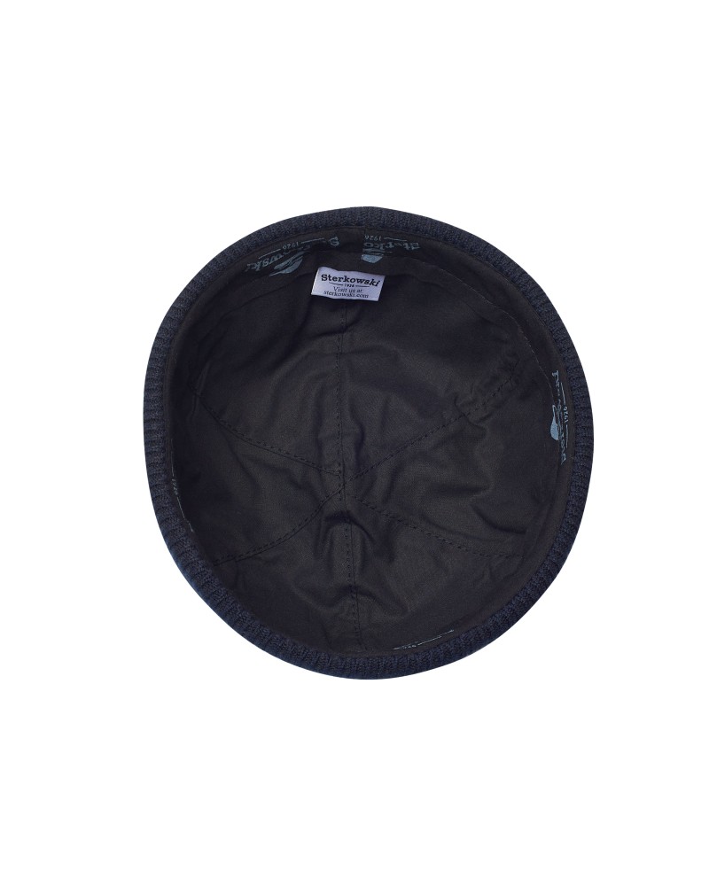 Navy Watch warm breathable docker beanie cap made of natural