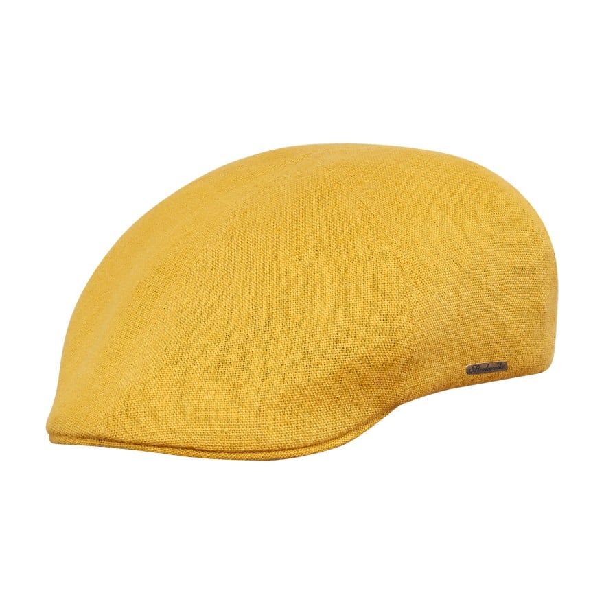 Classic summer mens flat cap duckbill airy lightweight linen ivy league sun hat