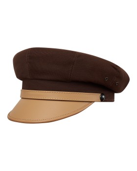 Elvis rockabilly style biker hat pure cotton and genuine leather 2