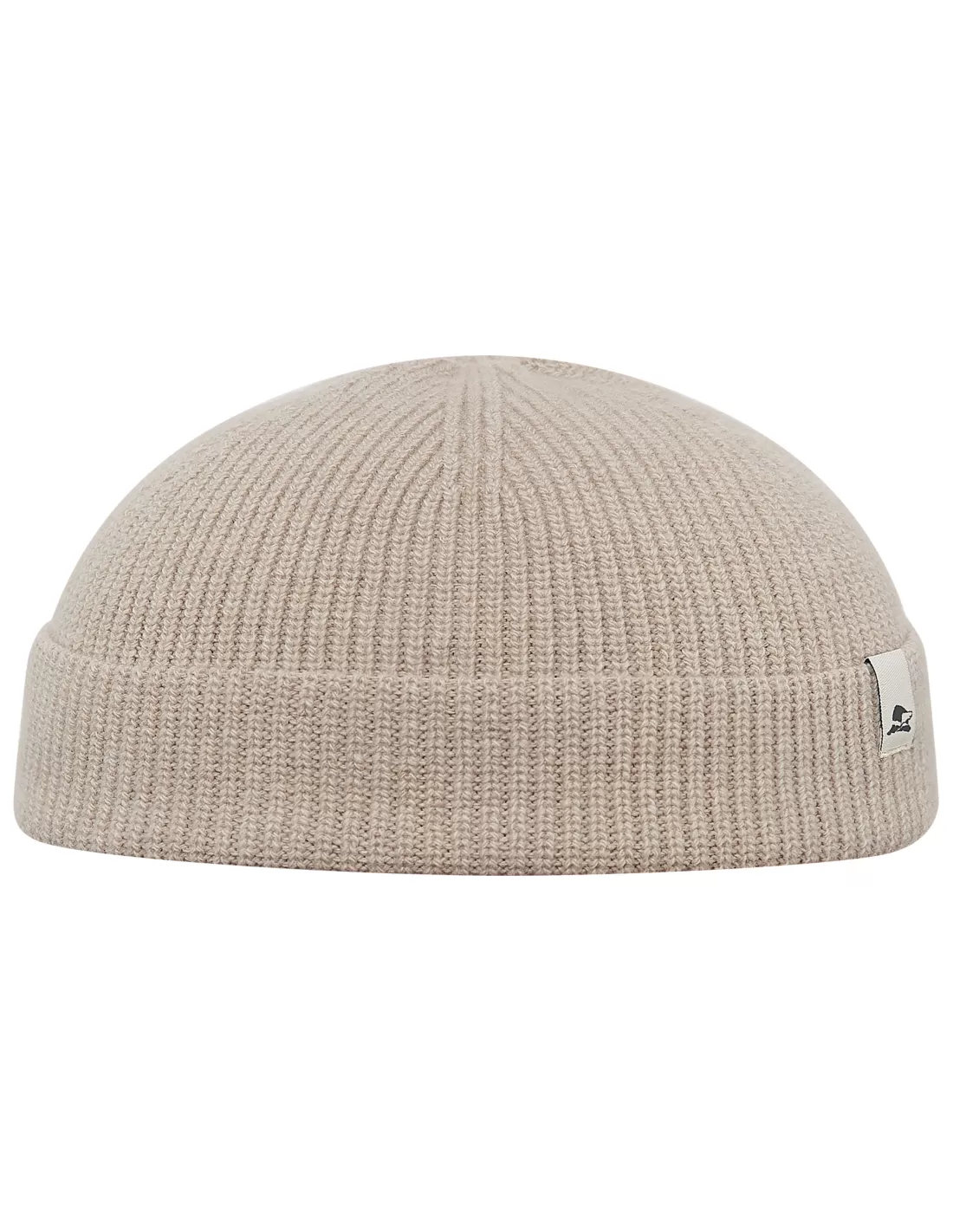 Duke cut above ears beanie made of cashmere and ultrafine merino wool. Size  Universal Color Beige