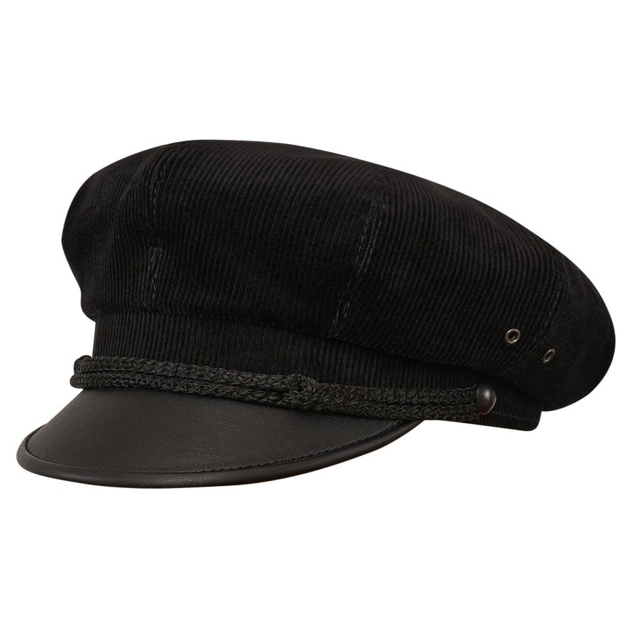 A vintage breathable and comfy corduroy peaked hat in retro motorcycle Harley style