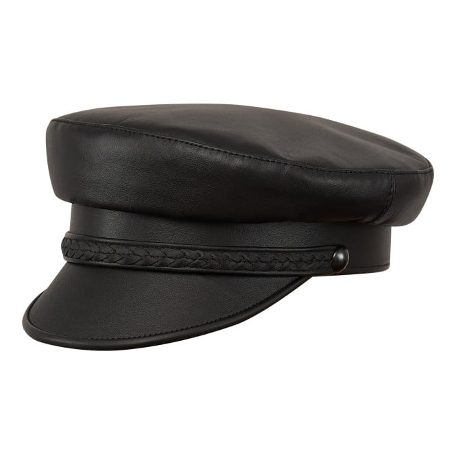 Hansa warm and vintage duty cap made of the highest quality leather