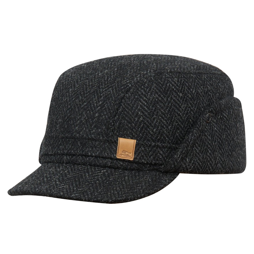 Black Wool Baseball Hat Wool Baseball Cap Winter Hat Warm 