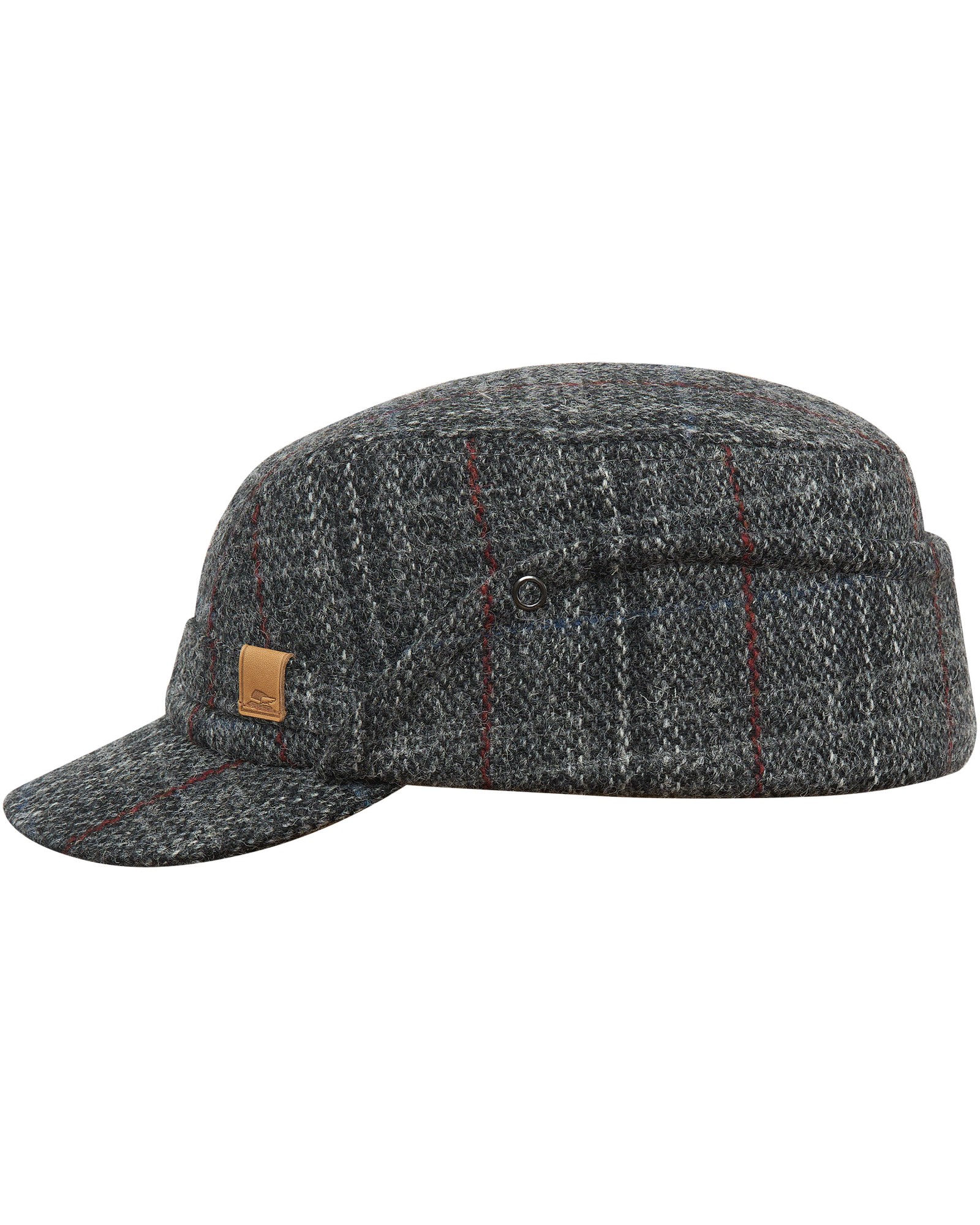 美品 NONNATIVE SCHOLER EAR CAP POLY TWEED Warm men's Harris Tweed winter cap with drop down ear and