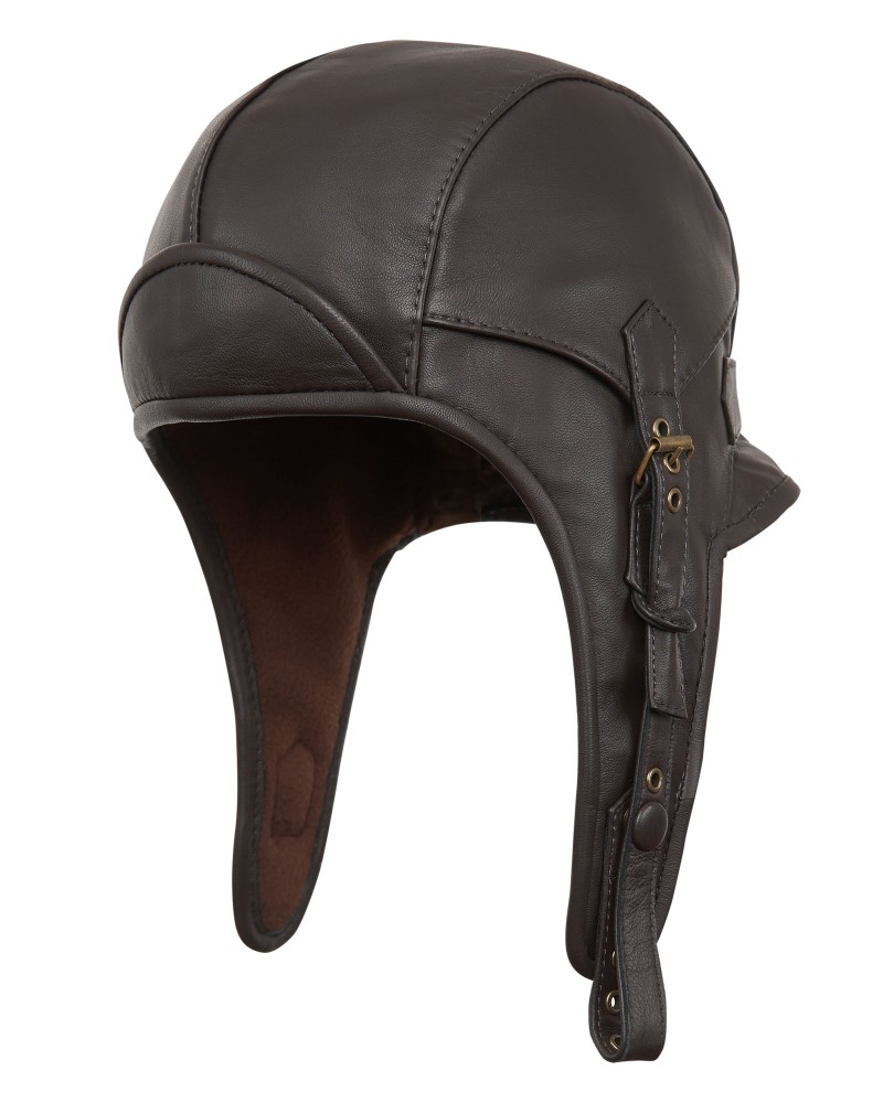 Bergen - aviator men and women caps. Handmade of natural leather