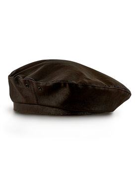 Rebel - classic sewn mens beret made of genuine leather handmade 2