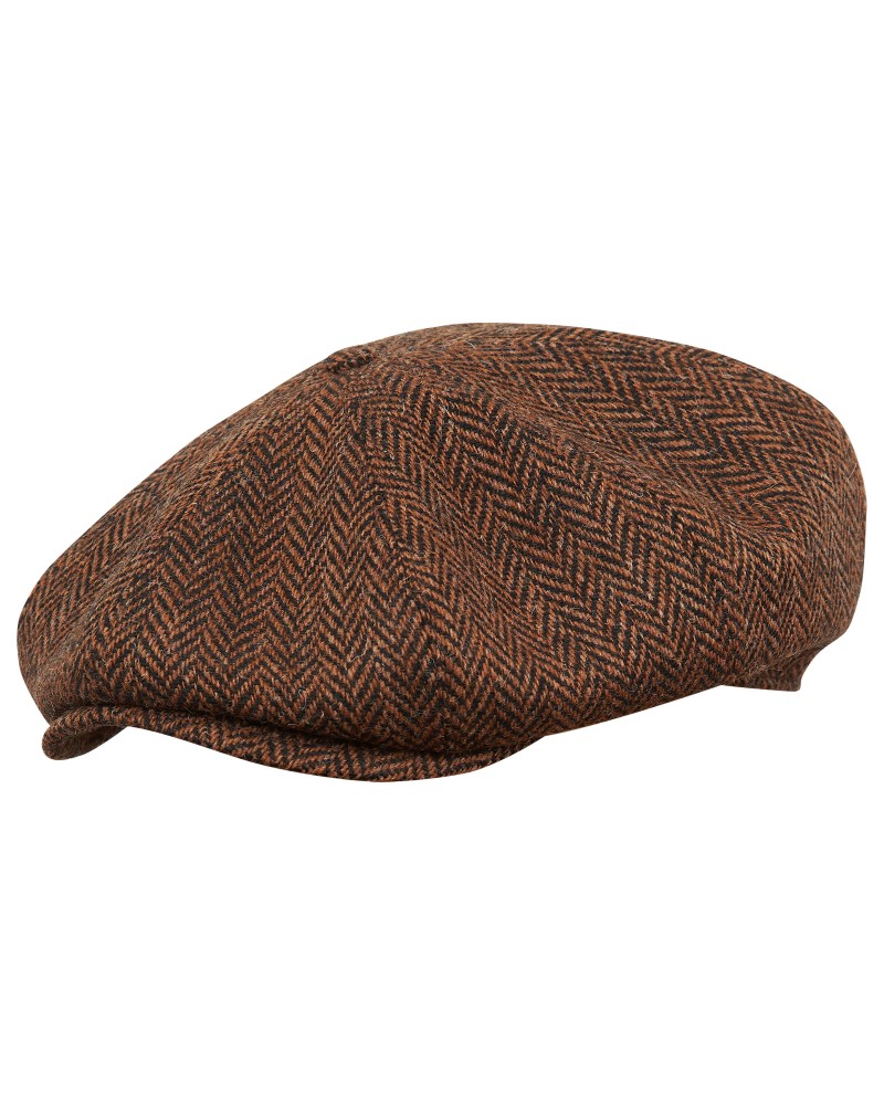 Hatteras Check Harris Tweed Flat Cap by Stetson --> Shop