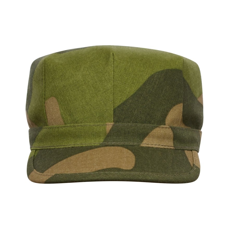 Military style visor cotton cap similar to utility cover eight-pointed hat