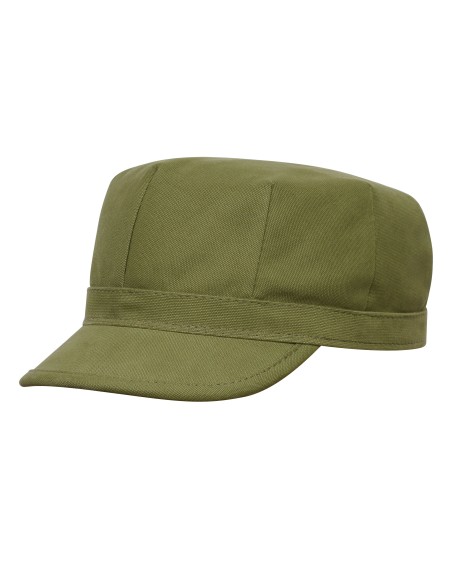 Military style visor cotton cap similar to utility cover eight-pointed hat
