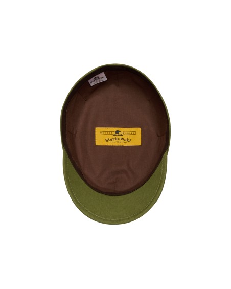 Military style visor cotton cap similar to utility cover eight-pointed hat