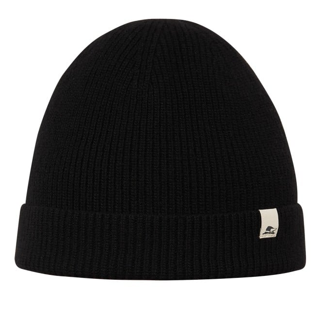 Kingfish knitted beanie made of cashmere and ultrafine merino wool.