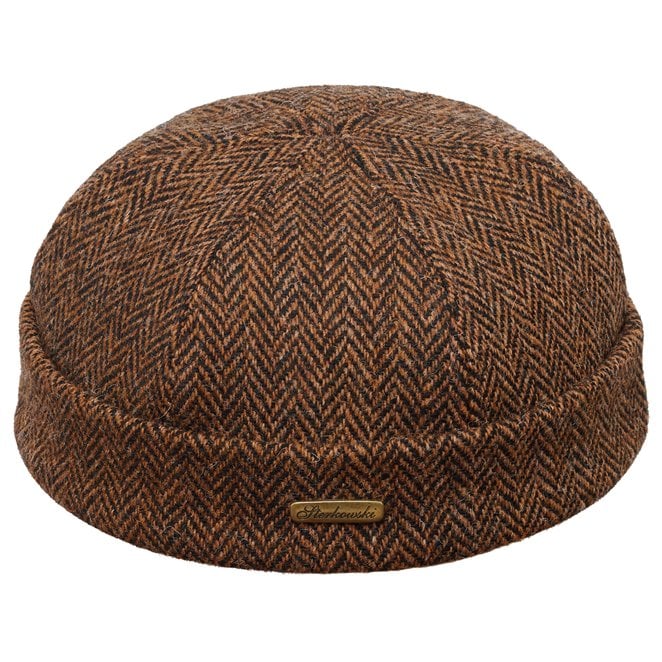 Docker comfortable beanie cap made of genuine Harris Tweed (100% wool)