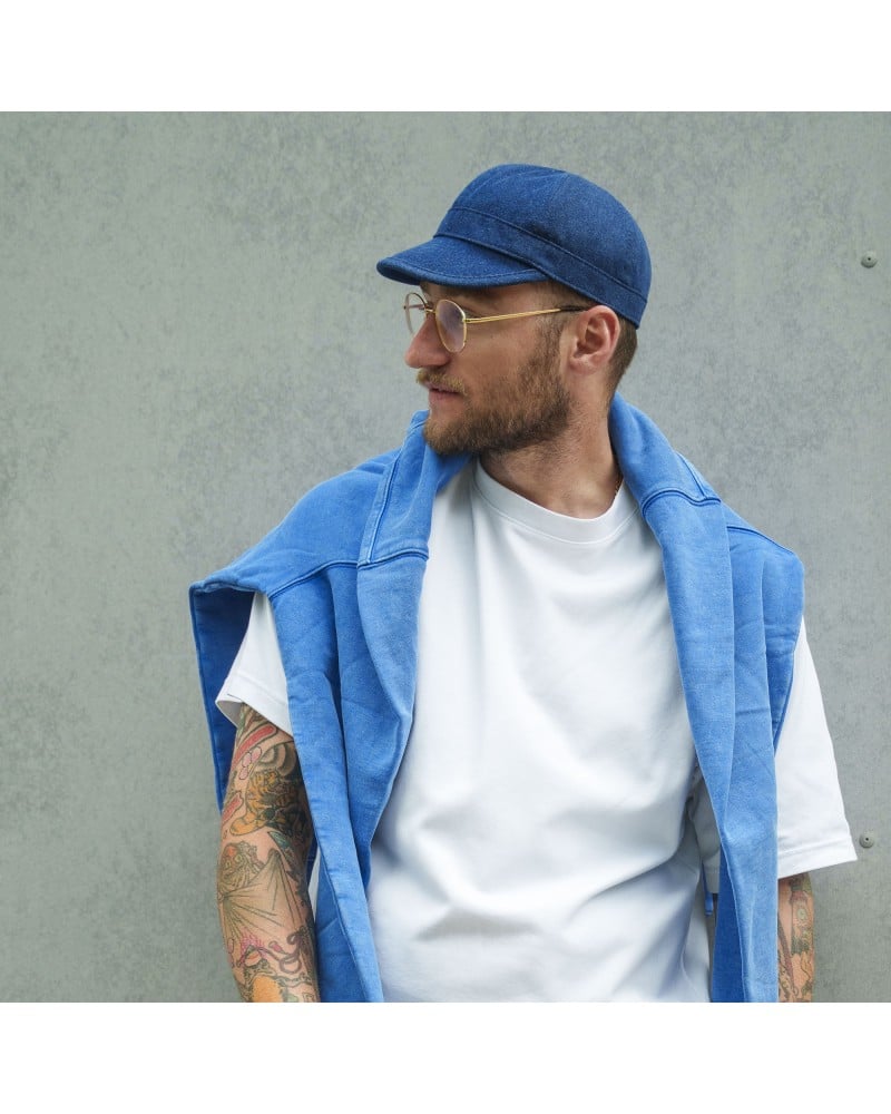 Mechanic - cap made of denim with high sun protection
