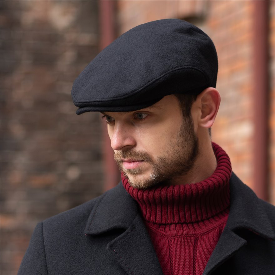 Wool flat clearance cap