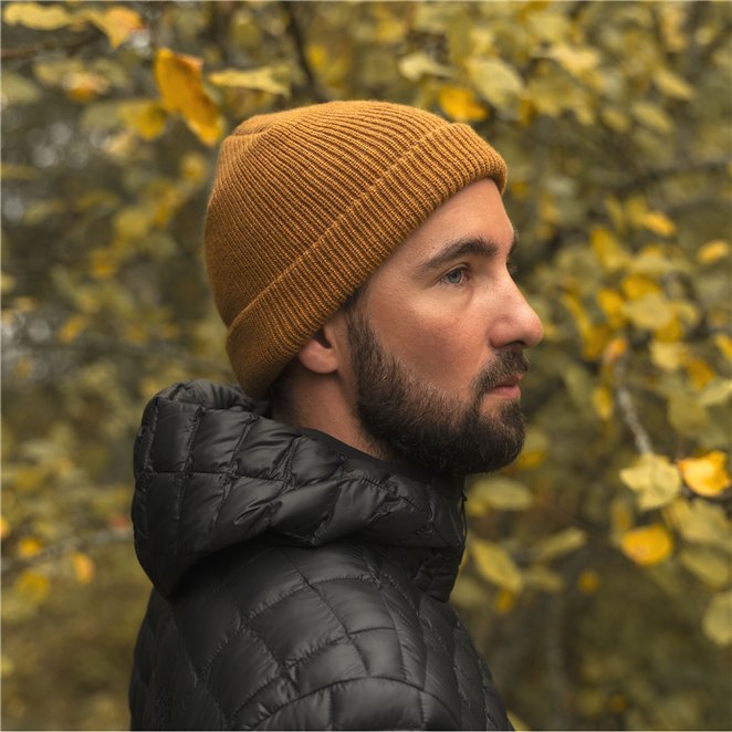 Salty Dog knitted winter beanie made of extra fine merino 100% wool.