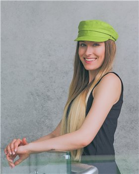 Pireus - summer linen breton cap precisely handmade, fisherman style 2