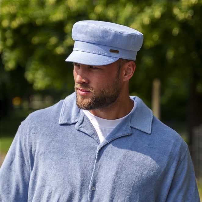 Fiddler summer breathable linen breton style cap