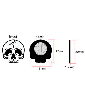Stylish Skull Cap Pin - Sleek, Durable & Versatile 2