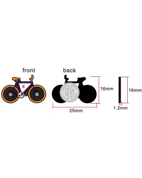 Sleek Bicycle Pin - Durable, Stylish Accessory for Cyclists 2