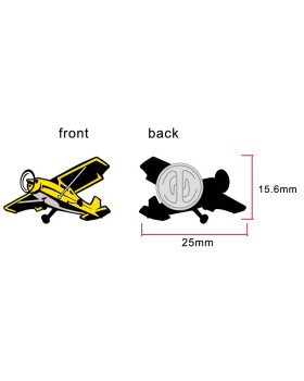 Sleek Airplane Pin - Fly High with Elegant Style 2