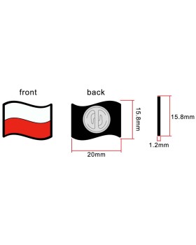 Polish Flag Pin - Wear Your Heritage with Pride 2