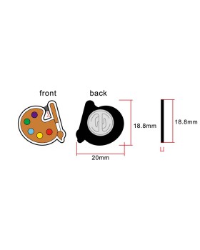 Artist's Palette Pin - Creativity & Color on Your Lapel 2