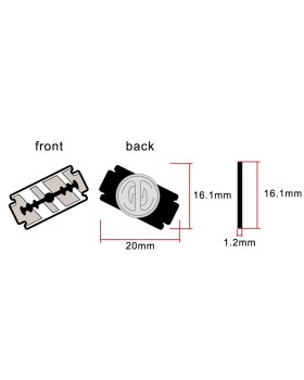 Sharp Razor Blade Pin - Edgy Style with a Cutting Edge 2