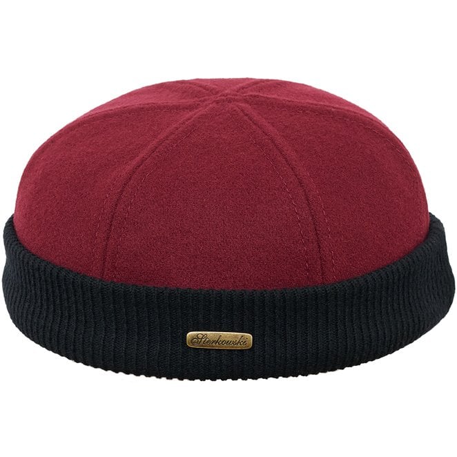 Docker Leon Beanie cap with a ribbing sewed with woolen cloth