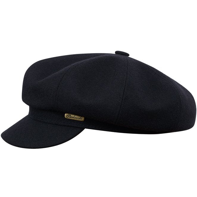 Gavroche - a vintage large crown newsboy oldschool cap made of wool
