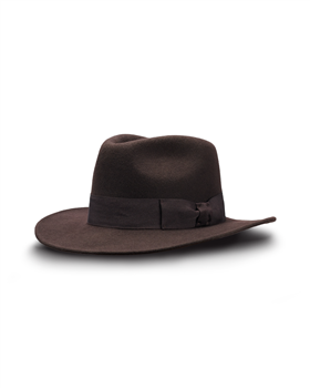 Indiana wide brim fedora made with sheep wool felt 2